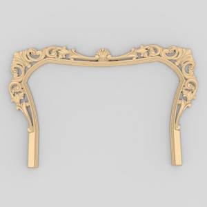 3D ЧПУ модель Спинка для кровати 10