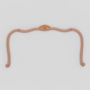 3D ЧПУ модель Спинка для кровати 11