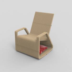 3D ЧПУ модель Стул 3