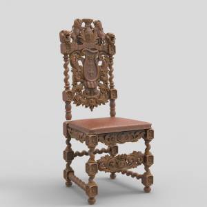 3D ЧПУ модель Стул 11