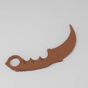 3D ЧПУ модель Керамбит 1