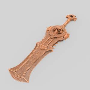 3D ЧПУ модель Меч фэнтези 2