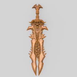 3D модель для ЧПУ  Меч фэнтези 3