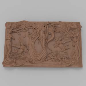 3D модель для ЧПУ   - Дева и ангелы