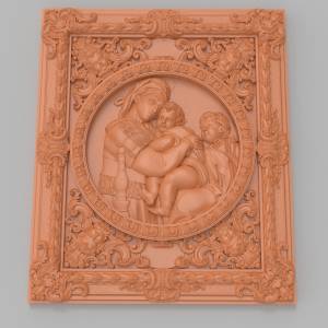 3D ЧПУ модель  - Рафаэль Мадонна