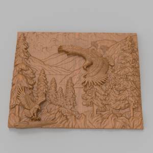 3D ЧПУ модель  - Горный орел