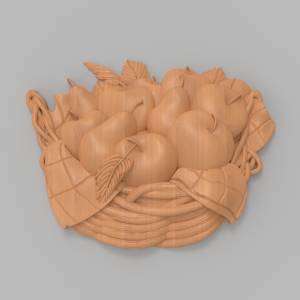 3D модель  - Корзина с фруктами