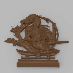 3D модель для ЧПУ   - Самураи
