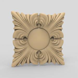 3D модель для ЧПУ  Розетка резная 40