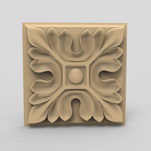 Купить 3D модель Розетка резная 44