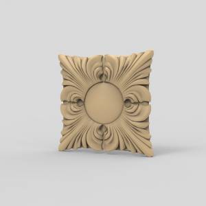 3D модель для ЧПУ  Розетка резная 46