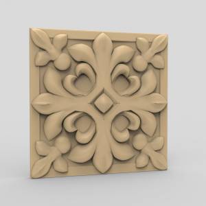 3D модель для ЧПУ  Розетка резная 50