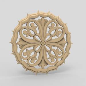 3D модель для станка с ЧПУ  Розетка резная 54