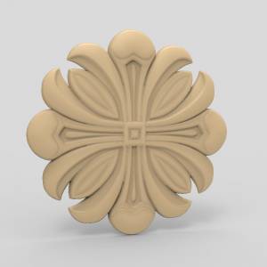 3D модель Розетка резная 55