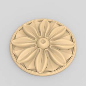 3D модель для станка с ЧПУ  Розетка резная 56