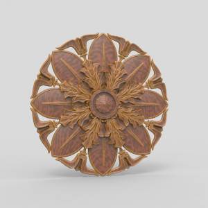 3D ЧПУ модель Розетка резная 59