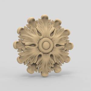 3D модель для ЧПУ  Розетка резная 61