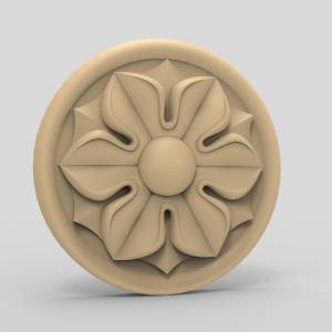 3D ЧПУ модель Розетка резная 68