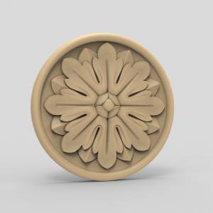 3D ЧПУ модель Розетка резная 72