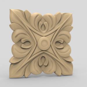 3D ЧПУ модель Розетка резная 73