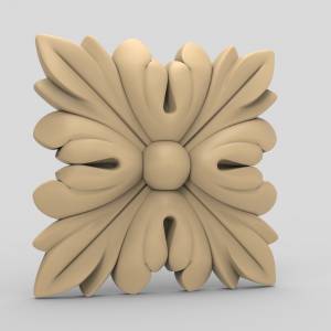 3D модель для станка с ЧПУ  Розетка резная 74