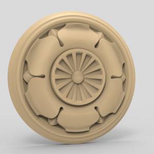 3D ЧПУ модель Розетка резная 76