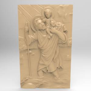 Панно "Святой мученик Христофор"