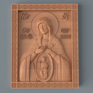3d stl Икона Божией Матери В родах Помощница