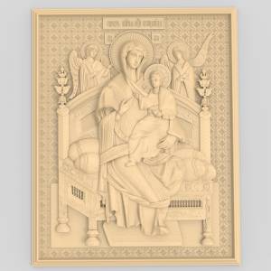 3D модель для ЧПУ  Икона Всецарица