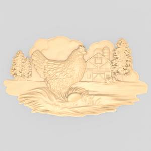 Панно Курица и яйцо