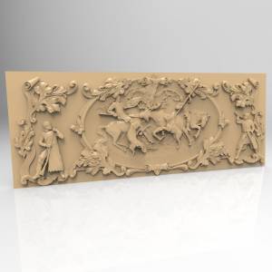 Панно "Охота на лося"