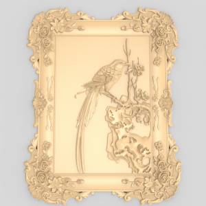 Панно Птица в обрамлении