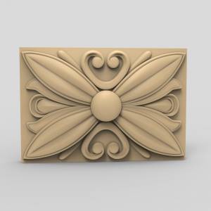 3D ЧПУ модель Розетка резная 34